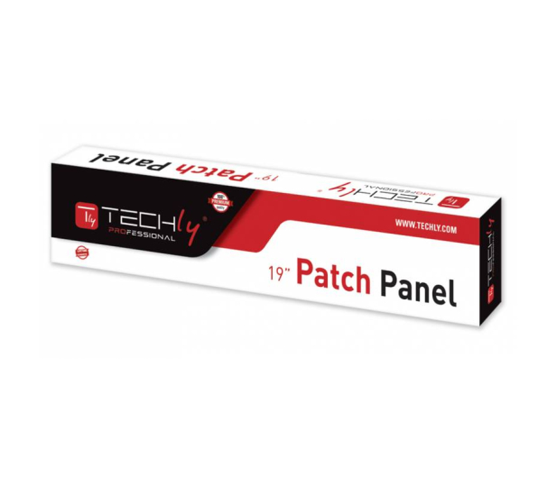 Techly Patch panel 1U UTP 16xR J45 Cat.6, czarny 022885 - 1380480 - zdjęcie 2